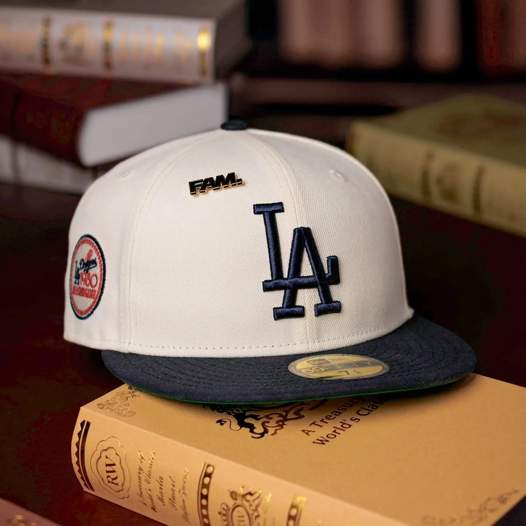 NEW ERA 59FIFTY MLB LOS ANGELES DODGERS ALL STAR GAME 1980 TWO TONE / KELLY GREEN UV FITTED CAP - FAM