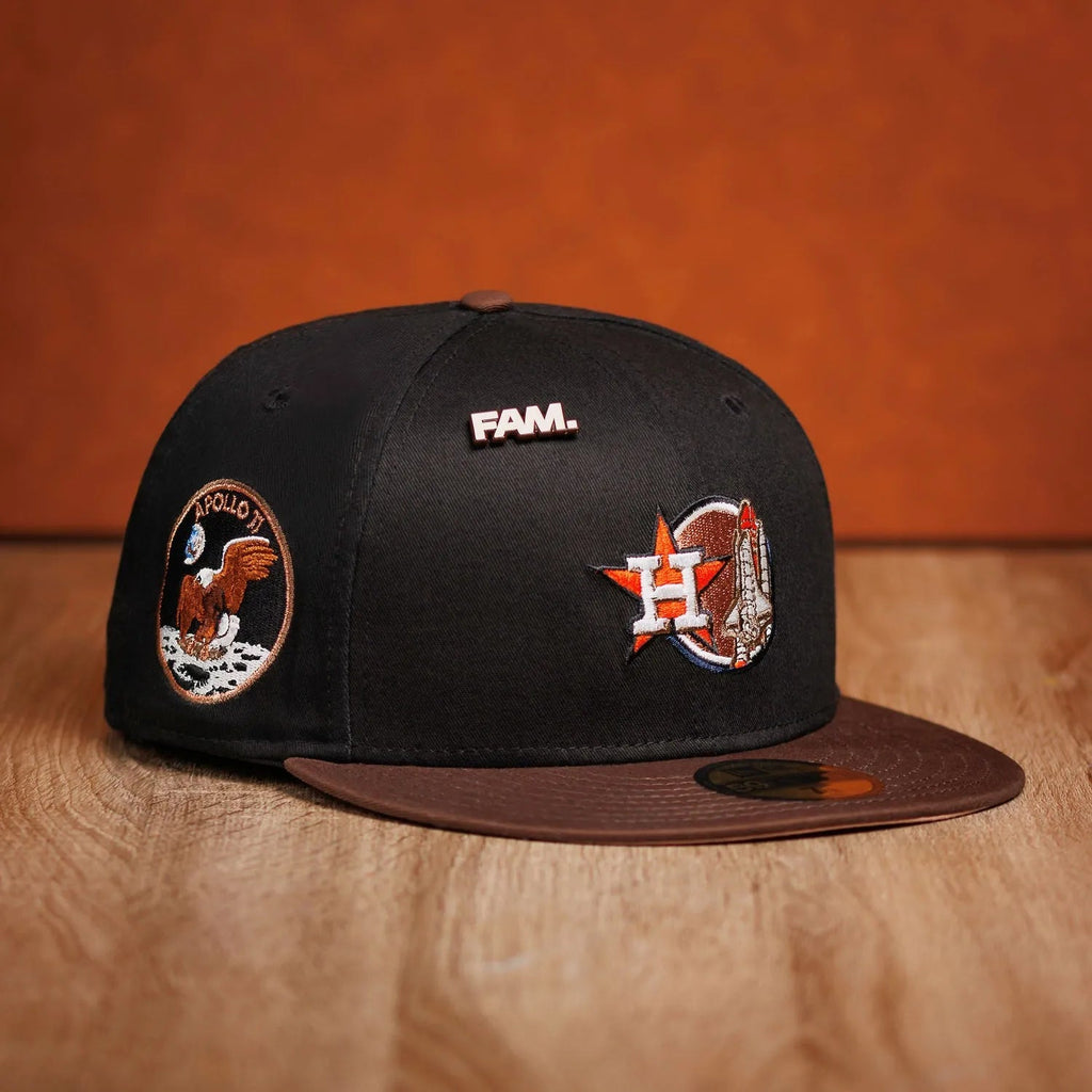 NEW ERA 59FIFTY MLB HOUSTON ASTROS APOLLO 11 TWO TONE / BLUSH SKY UV FITTED CAP - FAM