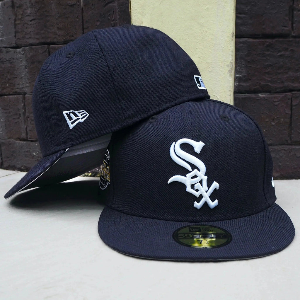 NEW ERA 59FIFTY MLB CHICAGO WHITE SOX WS 2005 NAVY/GREY UV FITTED CAP - FAM