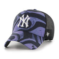 MLB NEW YORK YANKEES ENAMEL TWIST MESH '47 MVP DT PURPLE - FAM