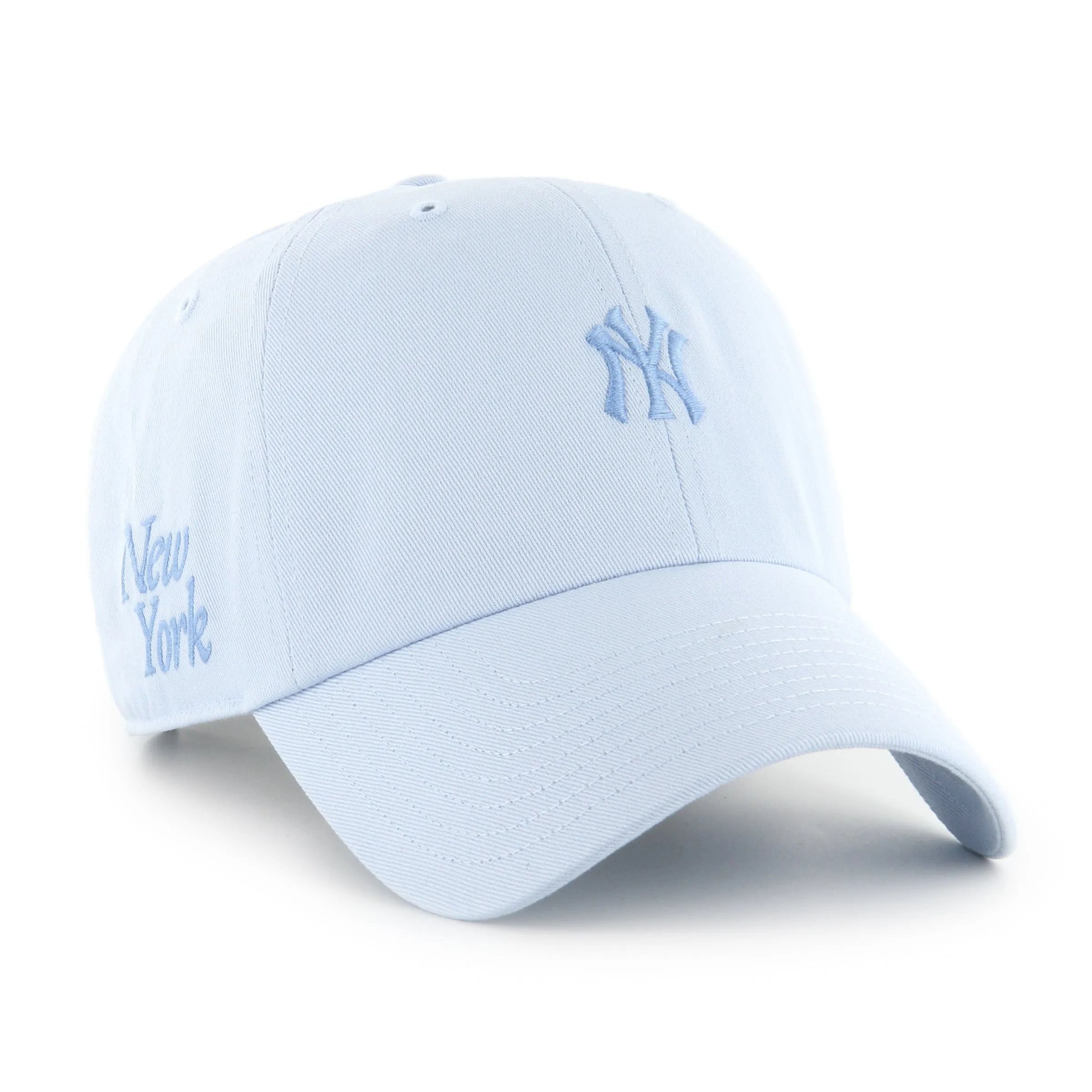 MLB NEW YORK YANKEES FOUNDATION ’47 CLEAN UP ICE BLUE CAP - FAM