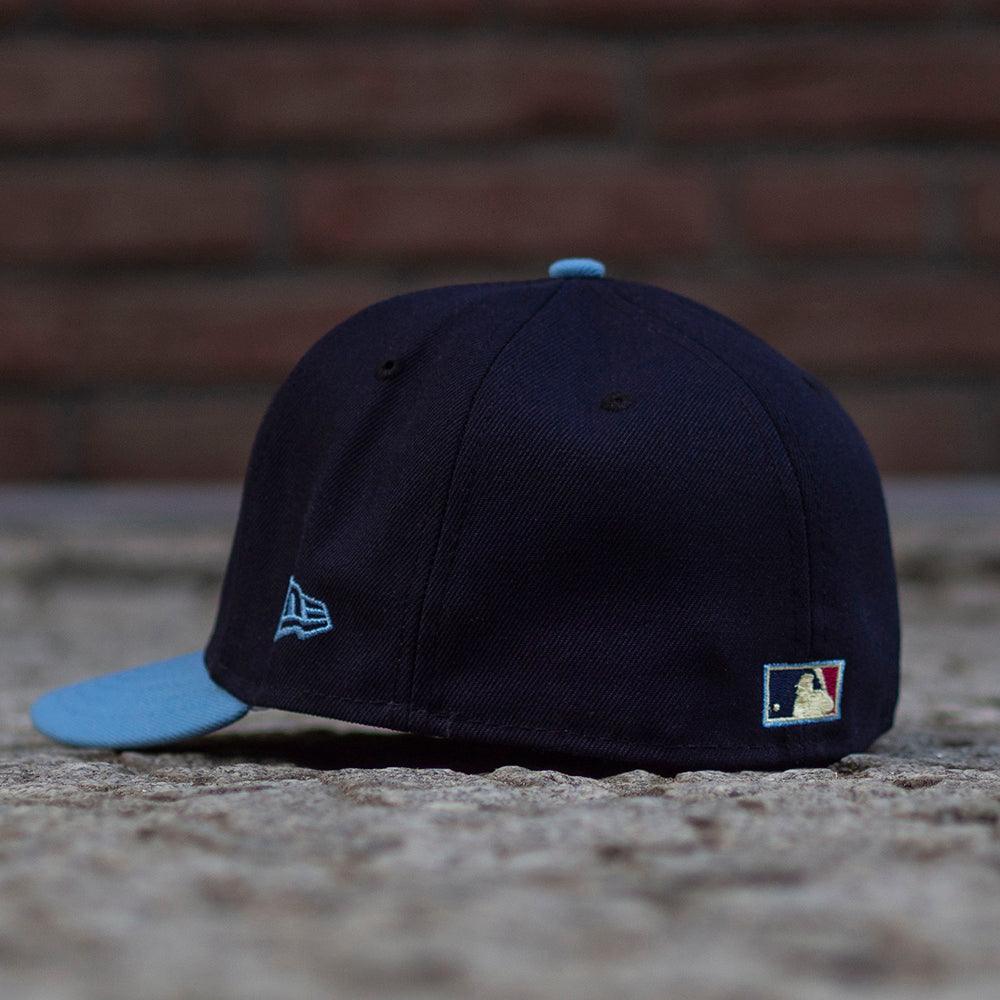 NEW ERA 59FIFTY MILWAUKEE BREWERS 25th ANNIVERSARY TWO TONE / SOFT YELLOW UV FITTED CAP - FAM