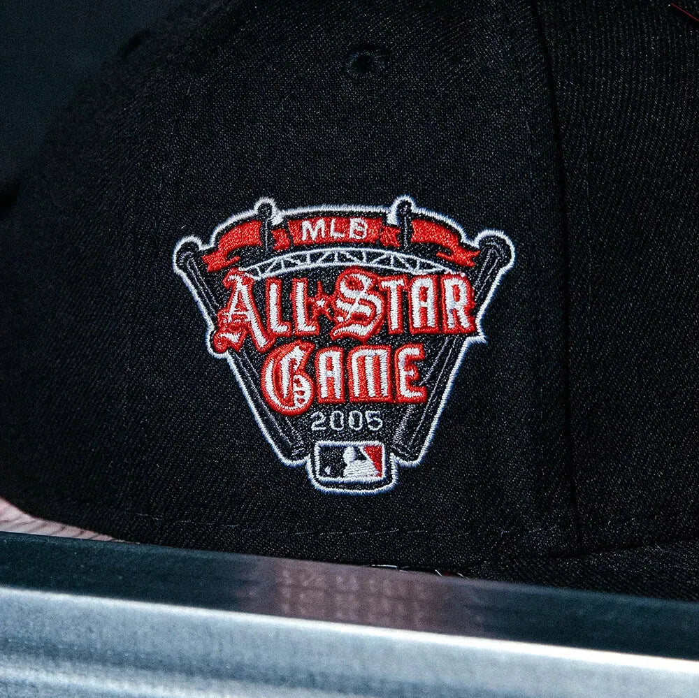 NEW ERA 59FIFTY MLB DETROIT TIGERS ALL STAR GAME 2005 BLACK / RED UV FITTED CAP - FAM