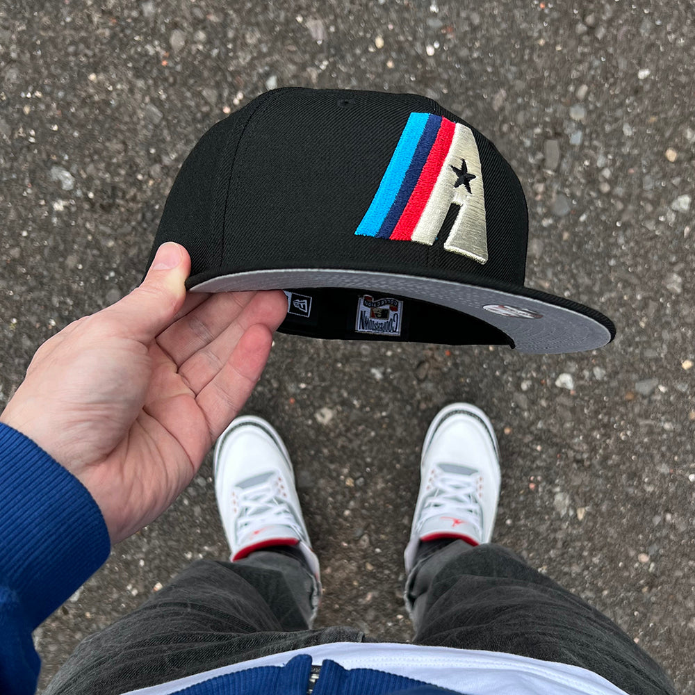 NEW ERA 59FIFTY MLB HOUSTON ASTROS BLACK / GREY UV FITTED CAP
