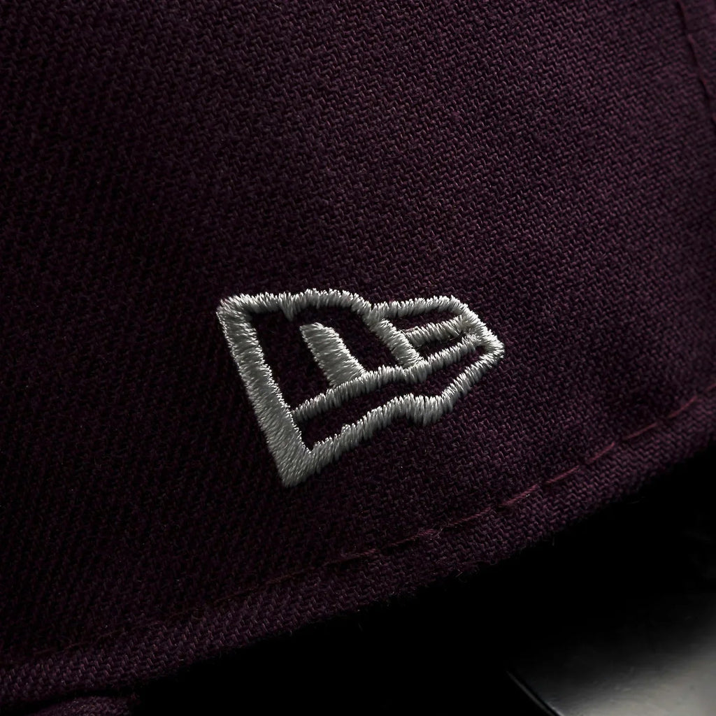 NEW ERA 59FIFTY MLB 60TH ANNIVERSARY LOS ANGELES DODGERS PLUM / GRAY UV FITTED CAP