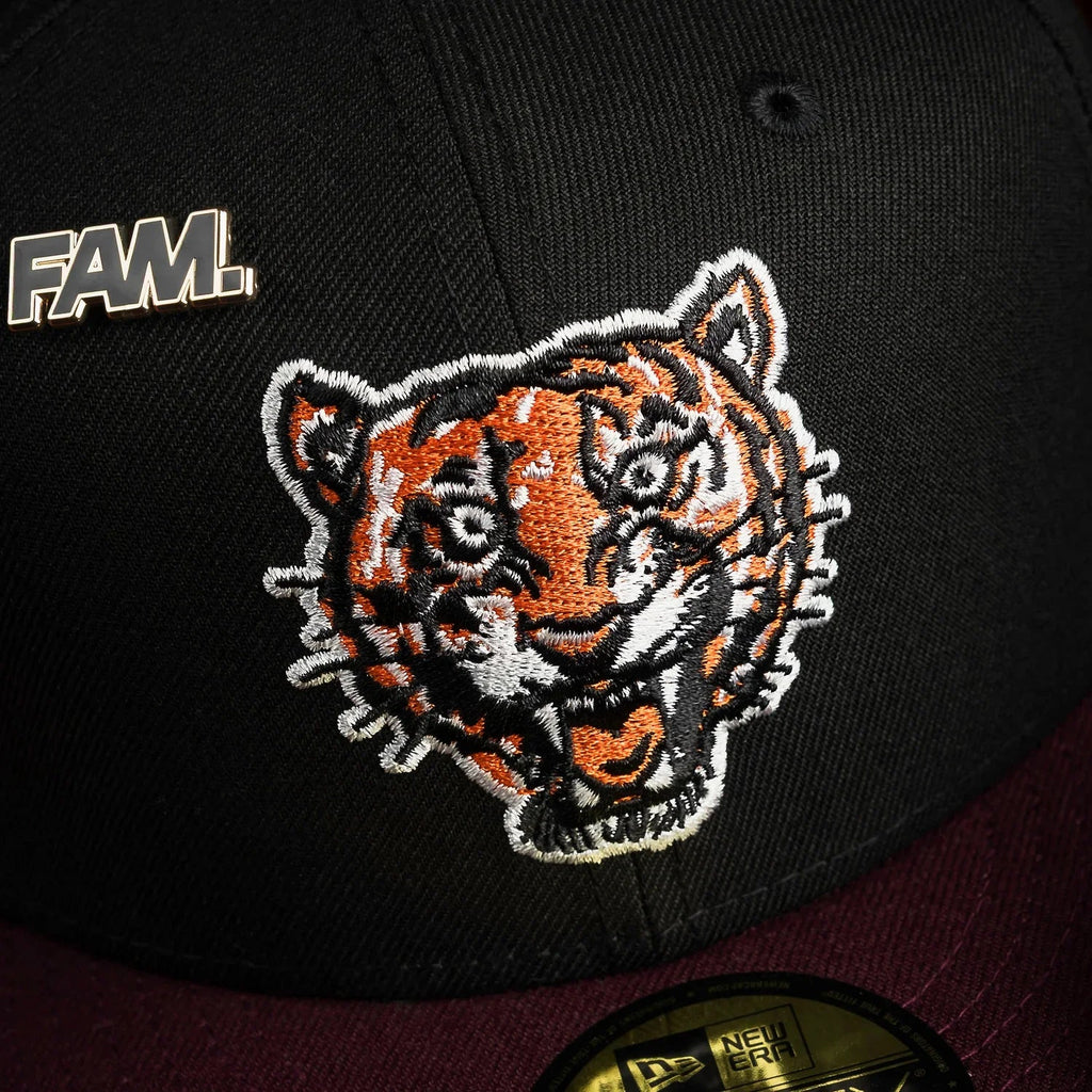 NEW ERA 59FIFTY MLB DETROIT TIGERS BLACK / GREEN UV FITTED CAP
