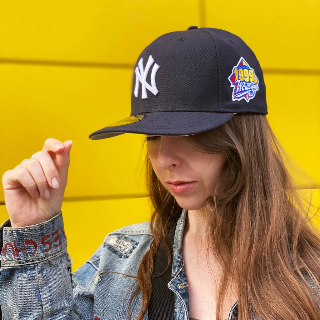 NEW ERA 59FIFTY MLB NEW YORK YANKEES NAVY/GREY UV FITTED CAP - FAM