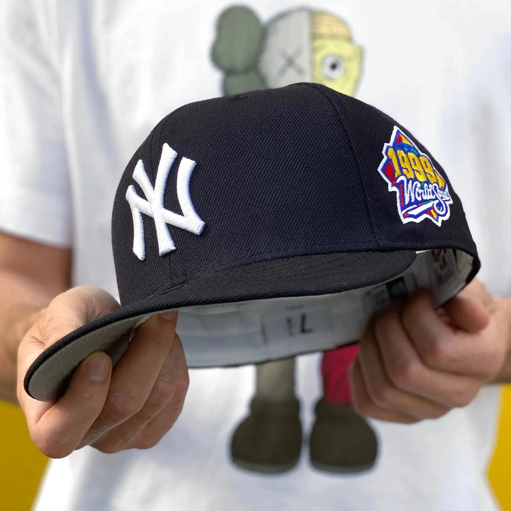 NEW ERA 59FIFTY MLB NEW YORK YANKEES NAVY/GREY UV FITTED CAP - FAM