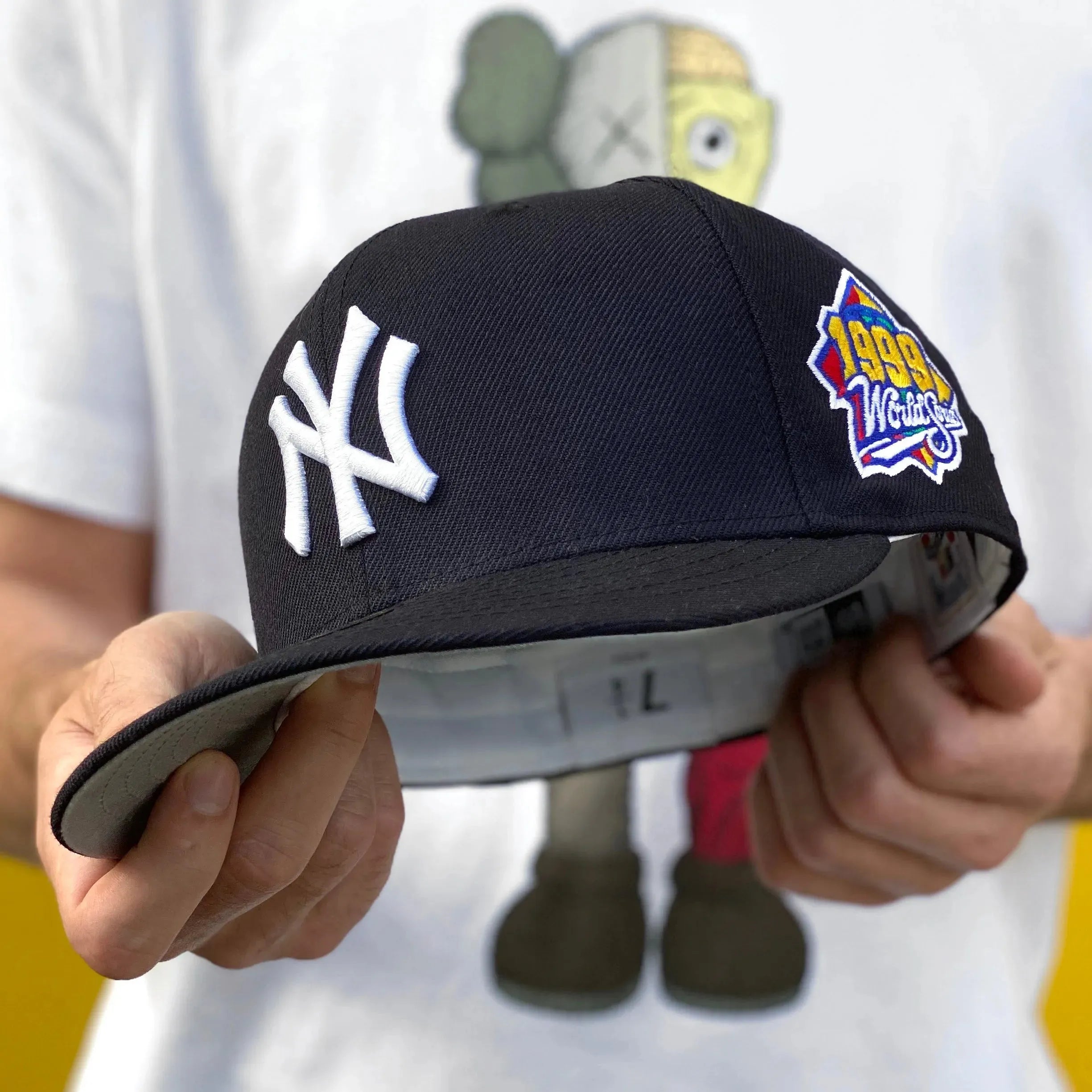 NEW ERA 59FIFTY MLB NEW YORK YANKEES NAVY/GREY UV FITTED CAP - FAM