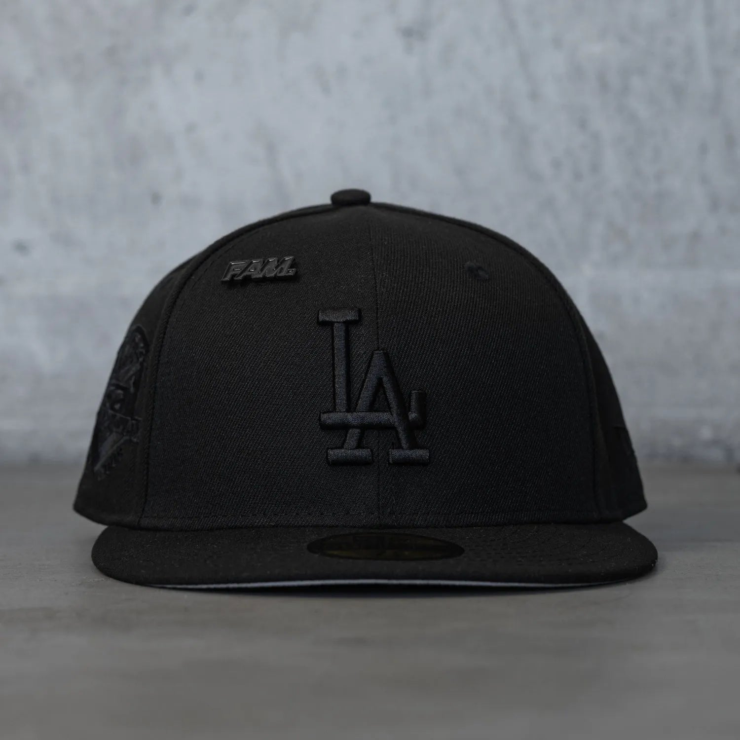 NEW ERA 59FIFTY MLB LOS ANGELES DODGERS 50TH ANNIVERSARY BLACK / GREY UV FITTED CAP