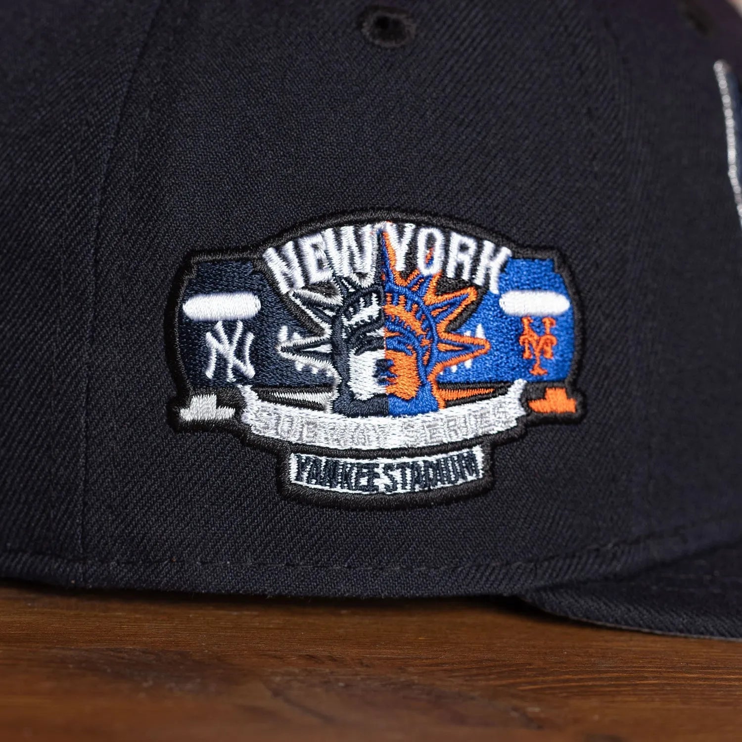 NEW ERA 59FIFTY MLB NEW YORK YANKEES SUBWAY SERIES YANKEE STADIUM NAVY / GREY UV FITTED CAP - FAM