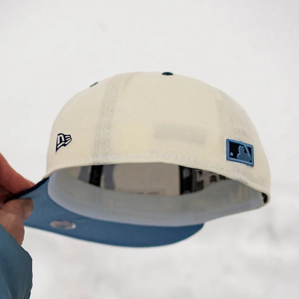 NEW ERA 59FIFTY MLB BROOKLYN DODGERS EBBETS FIELD 1955 TWO TONE/ SKY BLUE UV - FAM