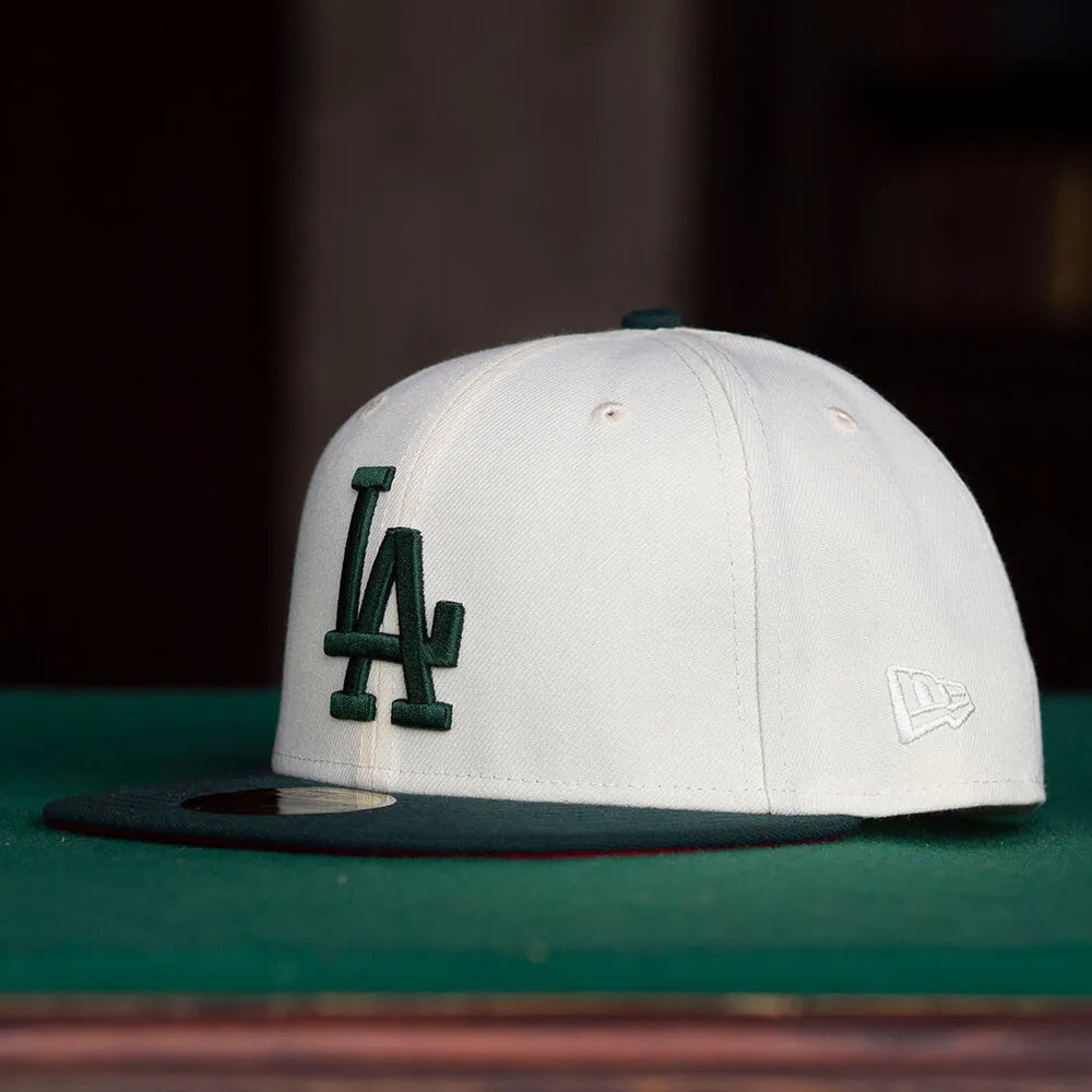 NEW ERA 59FIFTY MLB LOS ANGELES DODGERS WORLD SERIES 1981 TWO TONE / RED UV FITTED CAP - FAM