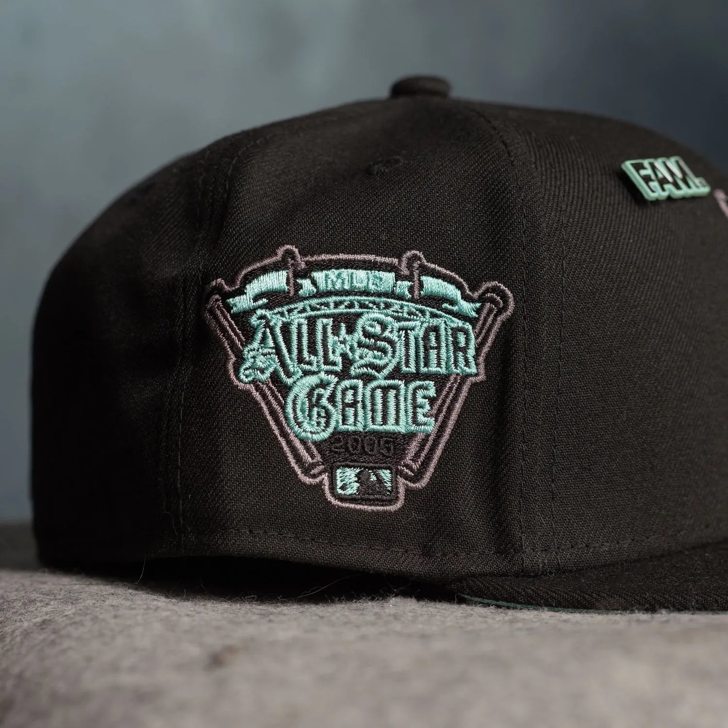 NEW ERA 59FIFTY MLB DETROIT TIGERS ALL STAR GAME 2005 BLACK / MINT UV FITTED CAP - FAM