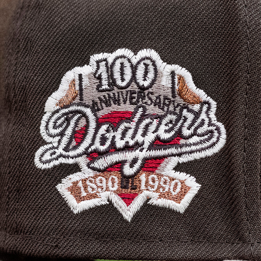 NEW ERA 59FIFTY MLB LOS ANGELES DODGERS 100TH ANNIVERSARY TWO TONE / SCARLET UV FITTED CAP