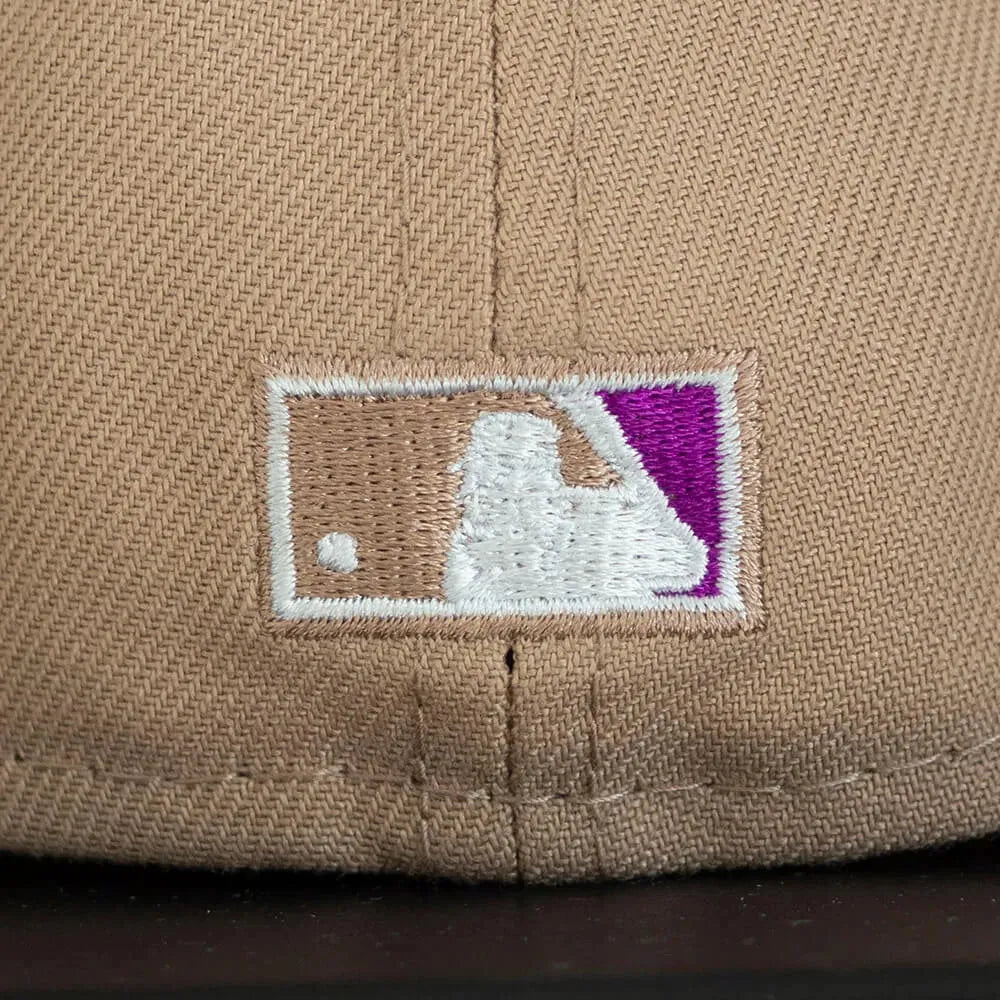 NEW ERA 59FIFTY MLB NEW YORK YANKEES WORLD SERIES 1998 CAMEL / SPARKLING GRAPE UV FITTED CAP - FAM