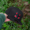 NEW ERA 59FIFTY MLB LOS ANGELES DODGERS ROSES BLACK / SCARLET UV FITTED CAP