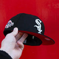 NEW ERA 59FIFTY MLB CHICAGO WHITE SOX ALL STAR GAME 2003 BLACK WOOL / RED UV FITTED CAP - FAM