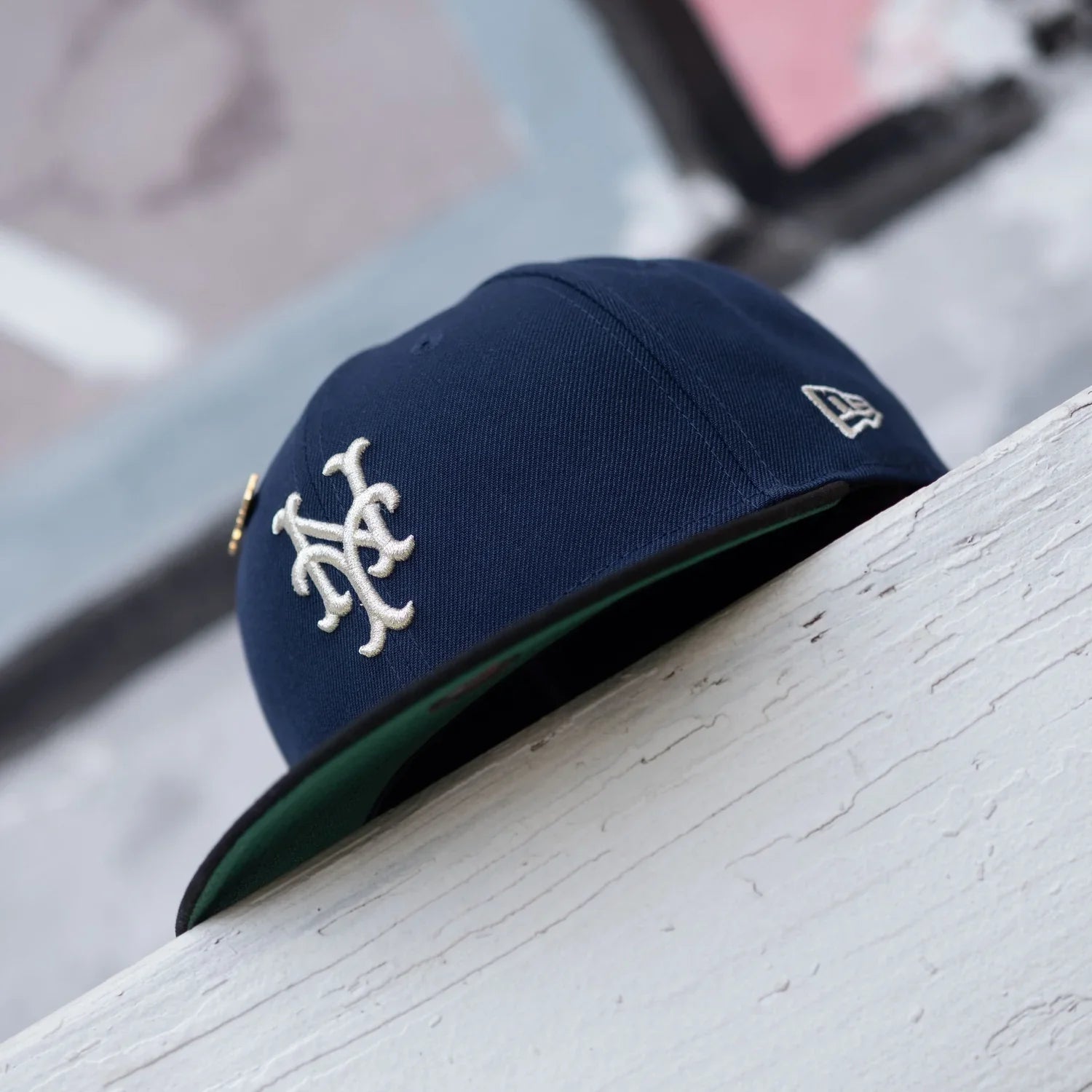 NEW ERA 59FIFTY MLB NEW YORK METS SHEA STADIUM TWO TONE / KELLY GREEN UV FITTED CAP