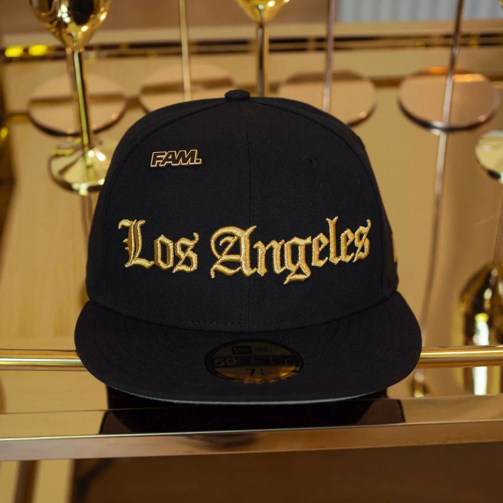 NEW ERA 59FIFTY MLB LOS ANGELES DODGERS BLACK / GREY UV FITTED CAP