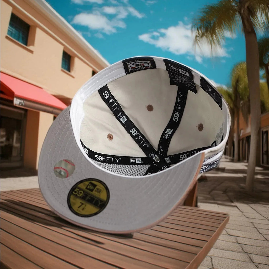 NEW ERA 59FIFTY MLB LOS ANGELES DODGERS ALL STAR GAME 1980 TWO TONE MICRO CORD / GREY UV FITTED CAP - FAM