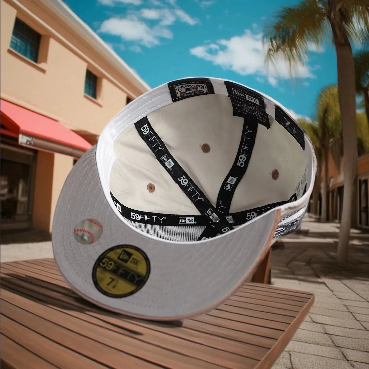 NEW ERA 59FIFTY MLB LOS ANGELES DODGERS ALL STAR GAME 1980 TWO TONE MICRO CORD / GREY UV FITTED CAP - FAM