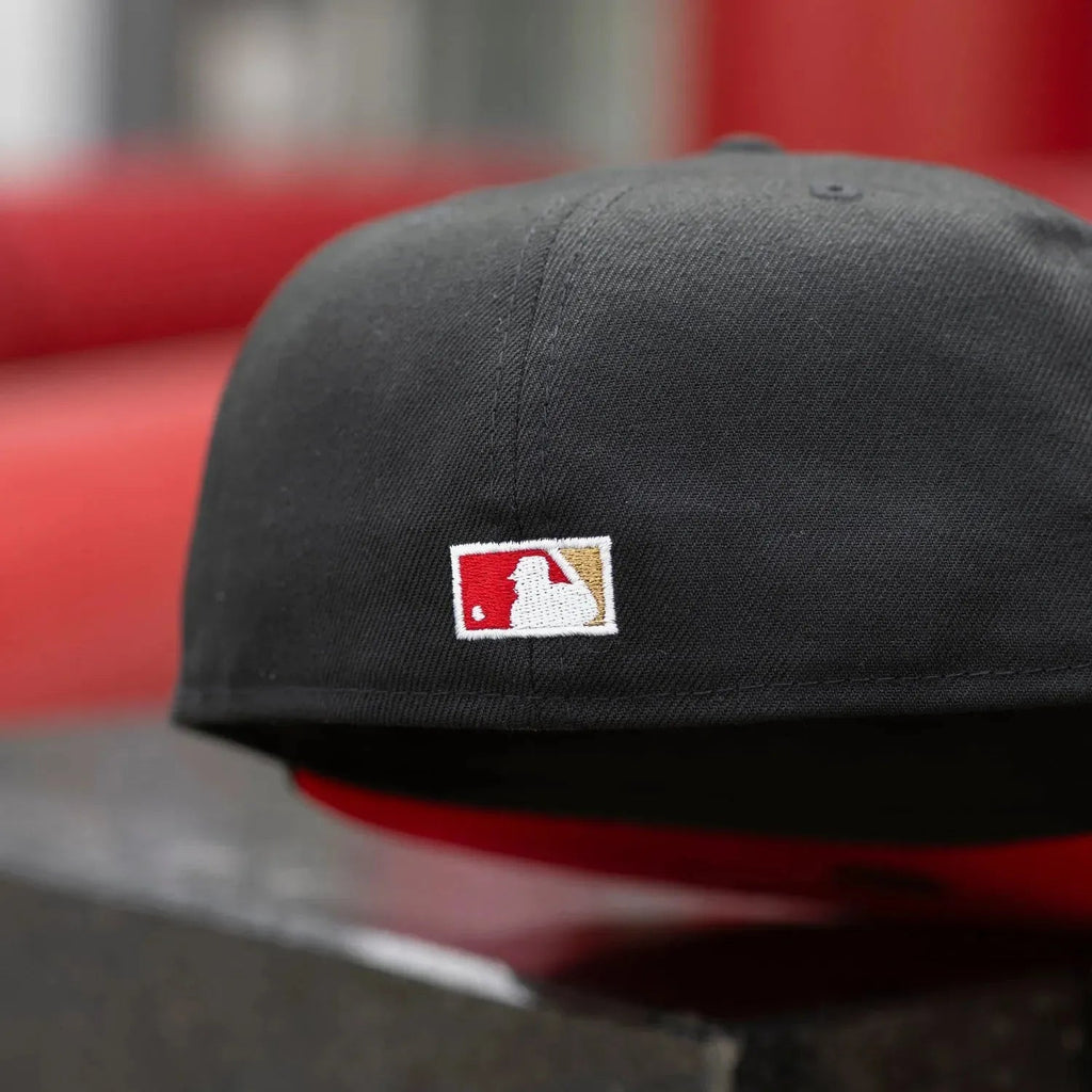 NEW ERA 59FIFTY MLB CALIFORNIA ANGELS ALL STAR GAME 1967 BLACK / SCARLET RED UV FITTED CAP - FAM