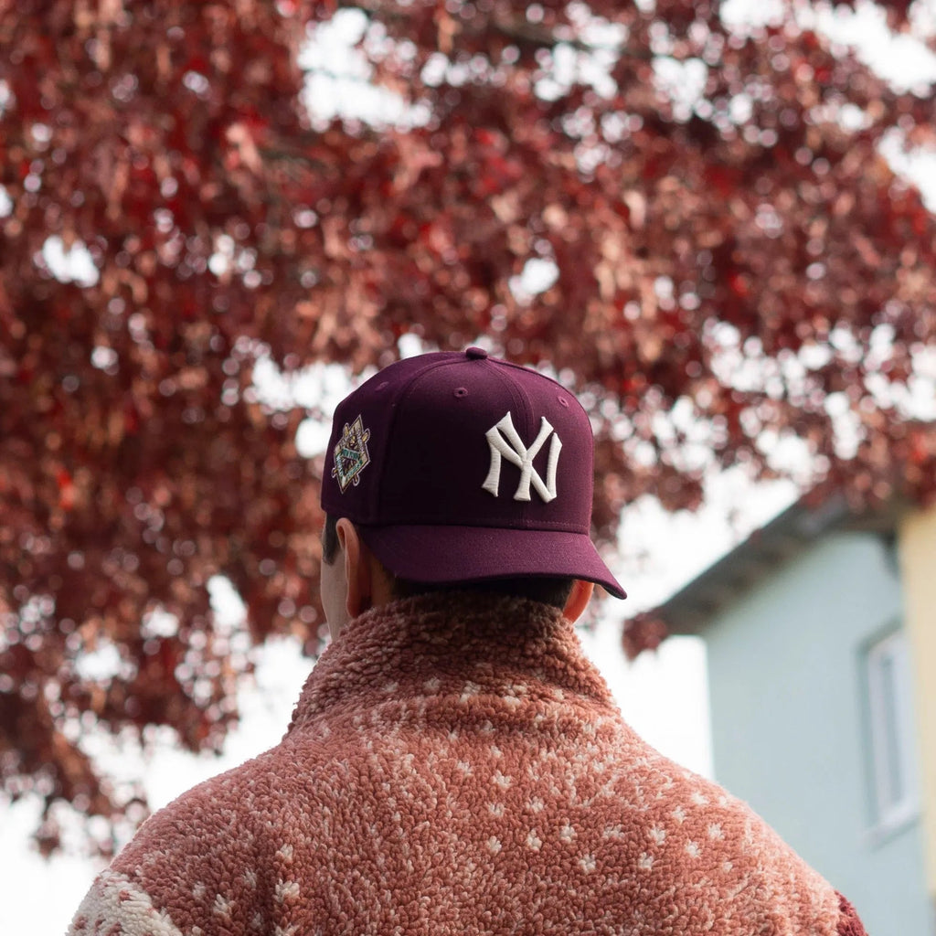 NEW ERA 59FIFTY MLB NEW YORK YANKEES WORLD SERIES 1941 MAROON / AQUA UV FITTED CAP - FAM