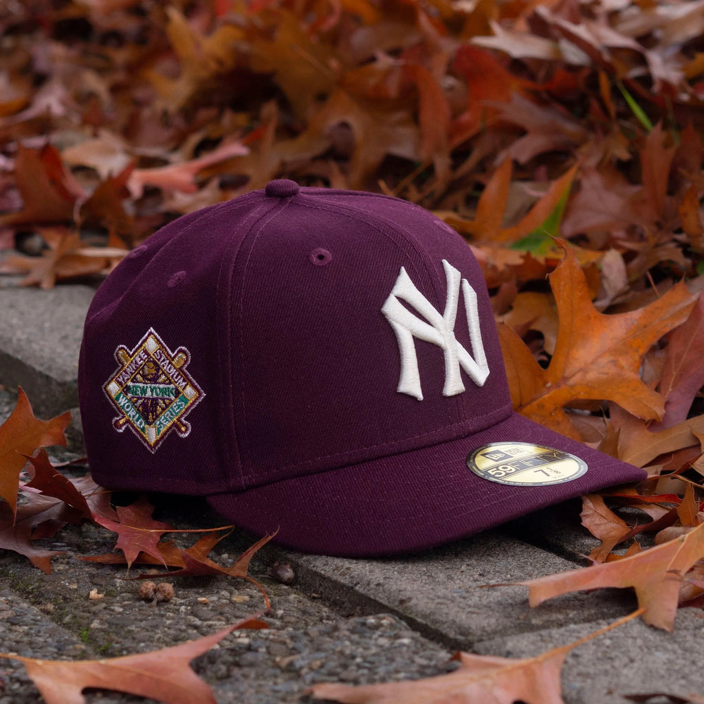 NEW ERA 59FIFTY MLB NEW YORK YANKEES WORLD SERIES 1941 MAROON / AQUA UV FITTED CAP - FAM