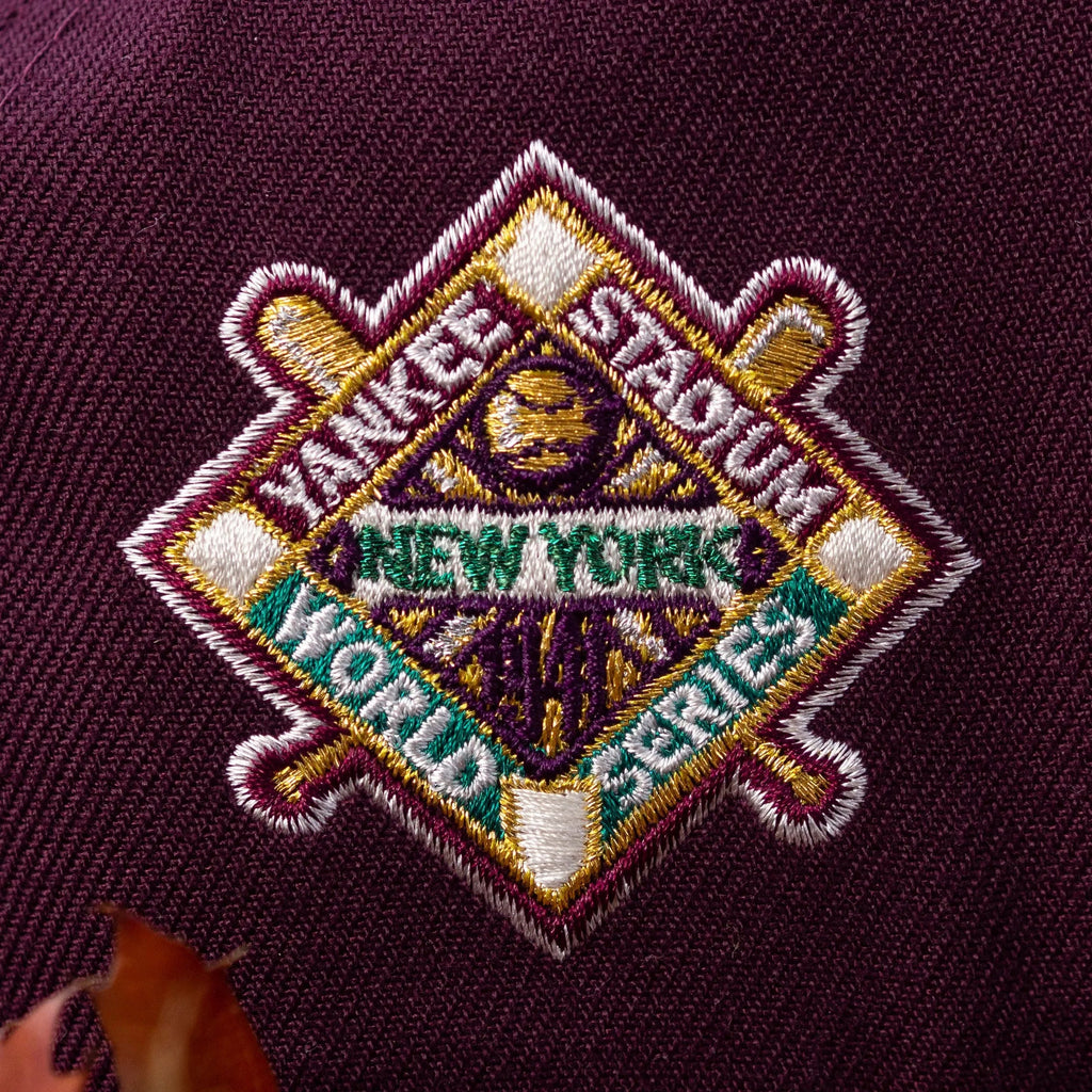NEW ERA 59FIFTY MLB NEW YORK YANKEES WORLD SERIES 1941 MAROON / AQUA UV FITTED CAP - FAM
