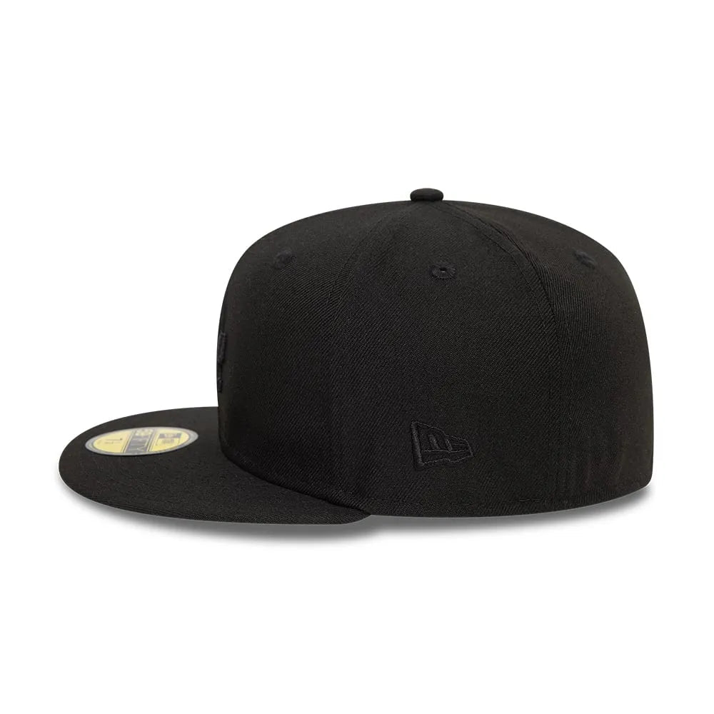 NEW ERA 59FIFTY MLB LEAGUE LOS ANGELES DODGERS TEAM BLACK FITTED CAP - FAM