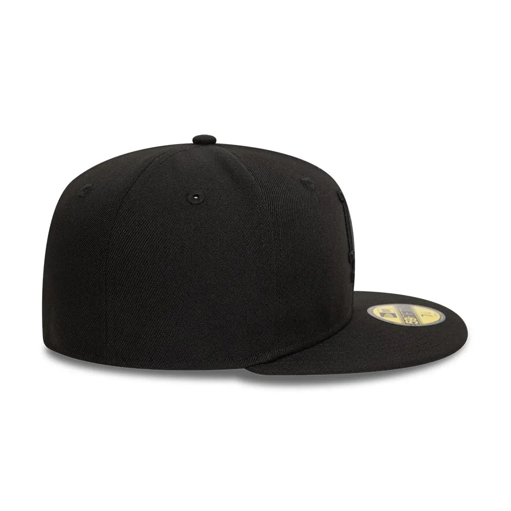 NEW ERA 59FIFTY MLB LEAGUE LOS ANGELES DODGERS TEAM BLACK FITTED CAP - FAM