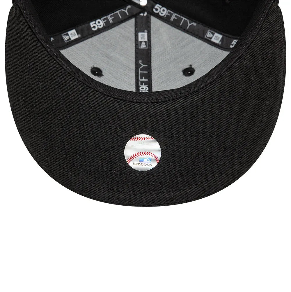 NEW ERA 59FIFTY MLB LEAGUE LOS ANGELES DODGERS TEAM BLACK FITTED CAP - FAM