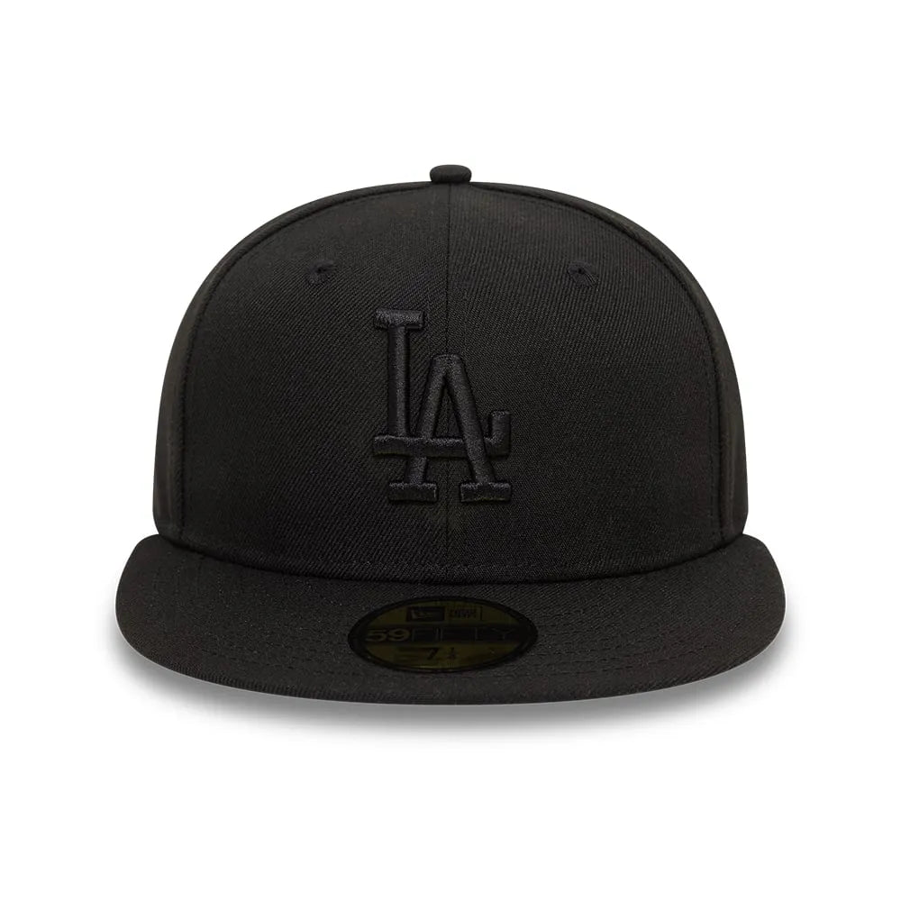 NEW ERA 59FIFTY MLB LEAGUE LOS ANGELES DODGERS TEAM BLACK FITTED CAP - FAM