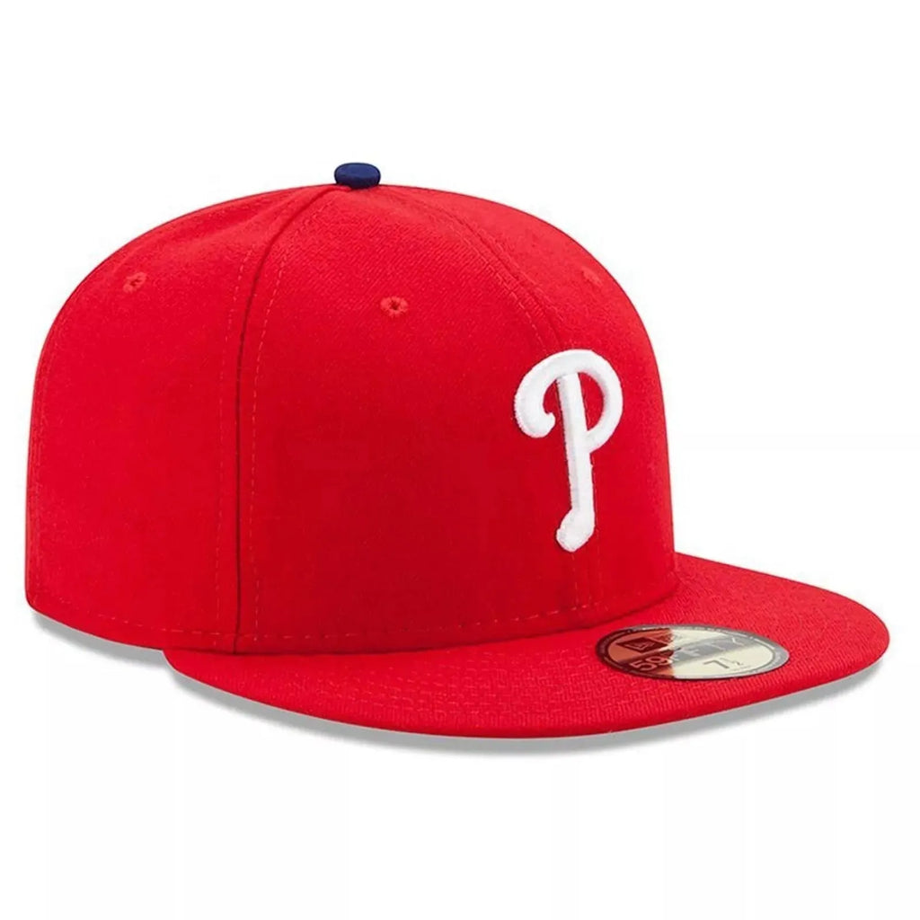 NEW ERA 59FIFTY MLB AUTHENTIC PHILADELPHIA PHILLIES TEAM FITTED RED CAP - FAM