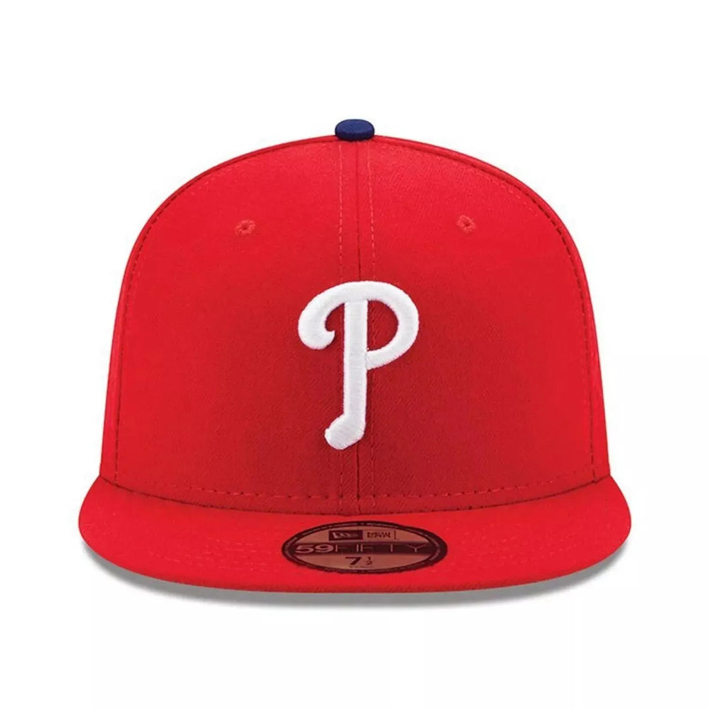 NEW ERA 59FIFTY MLB AUTHENTIC PHILADELPHIA PHILLIES TEAM FITTED RED CAP - FAM